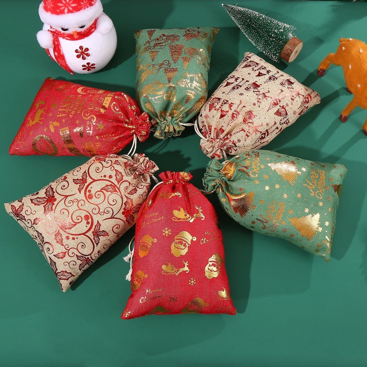 BIOWRAP – Sac en toile pour des cadeaux de Noël élégants et respectueux de l'environnement
