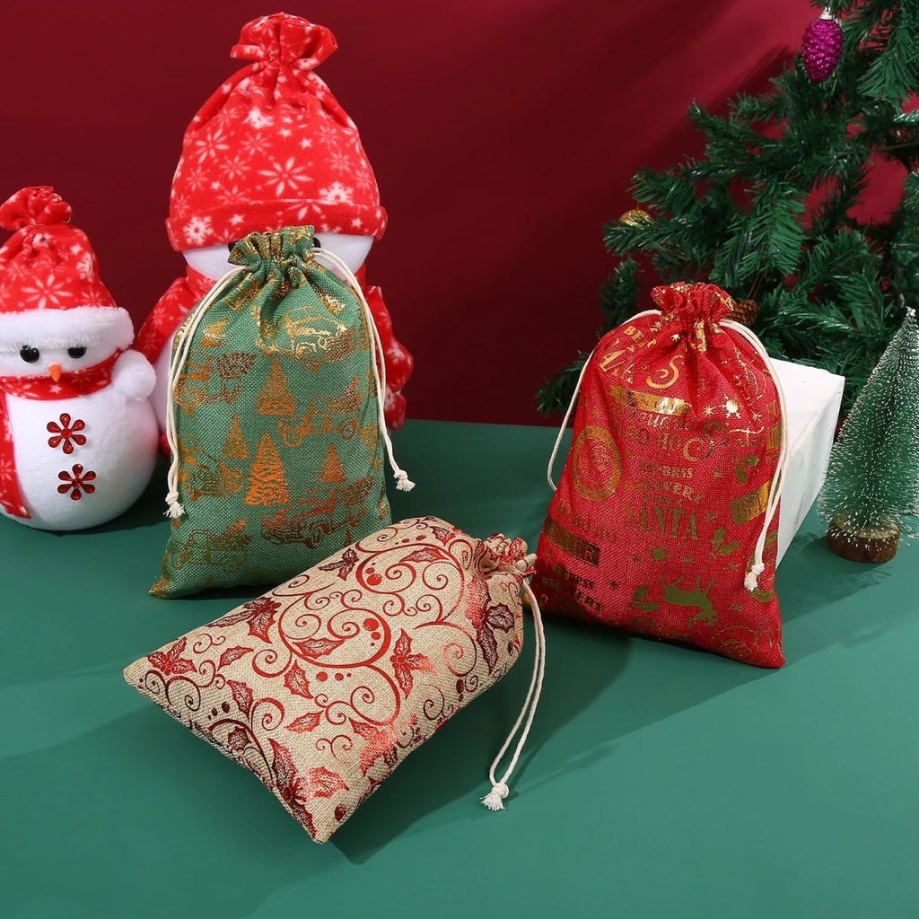BIOWRAP – Sac en toile pour des cadeaux de Noël élégants et respectueux de l'environnement