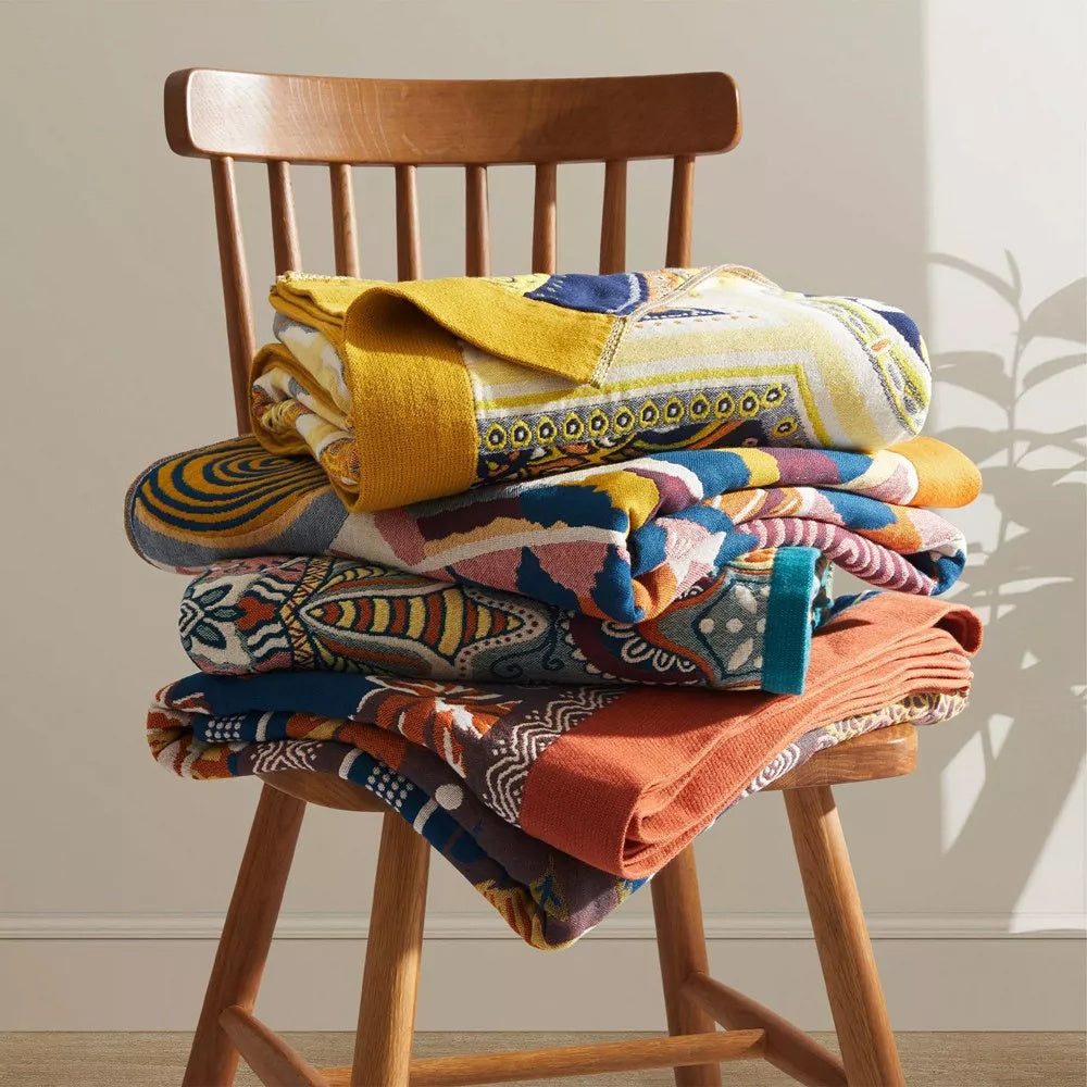 Couverture en Coton Nordic Sunburst