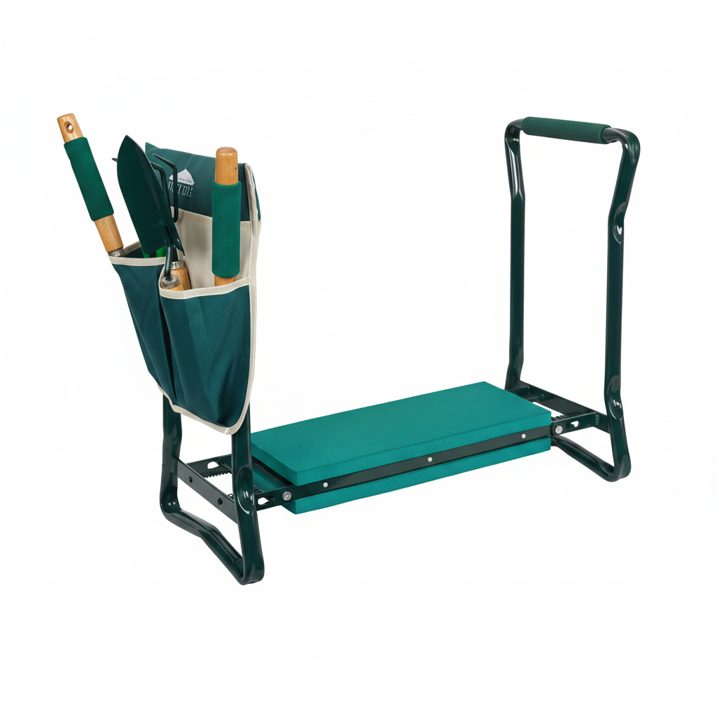 KNEEKEEPER - Siège de jardin et coussin de genoux avec sac de rangement