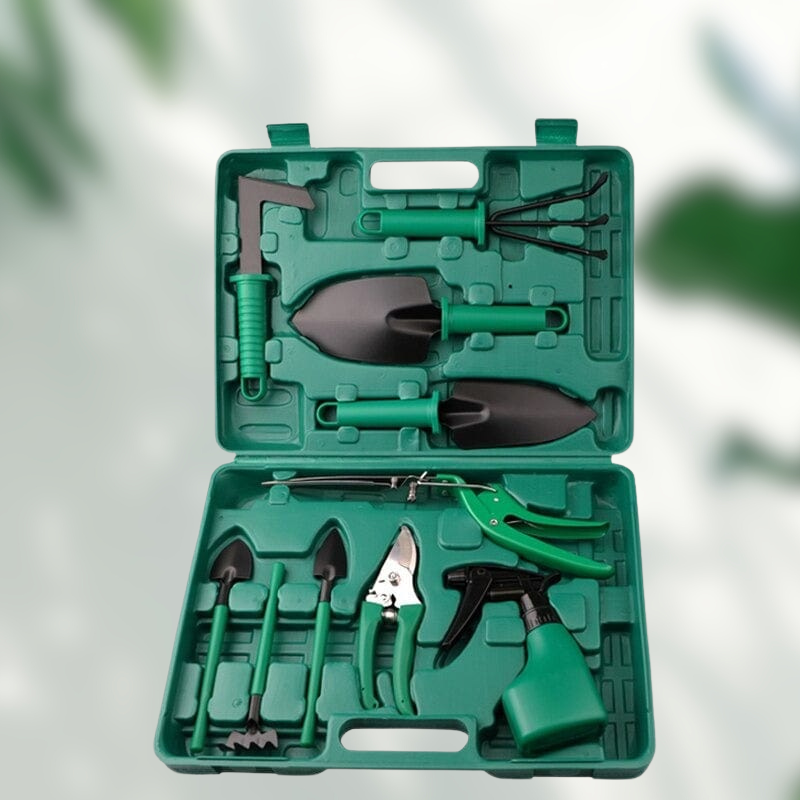 GardenPro - Ensemble complet d'outils de jardinage de 10 pièces pour un entretien extérieur sans effort