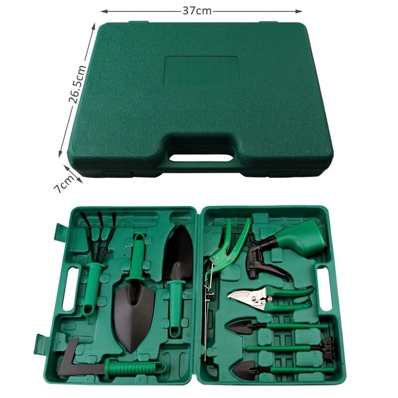 GardenPro - Ensemble complet d'outils de jardinage de 10 pièces pour un entretien extérieur sans effort