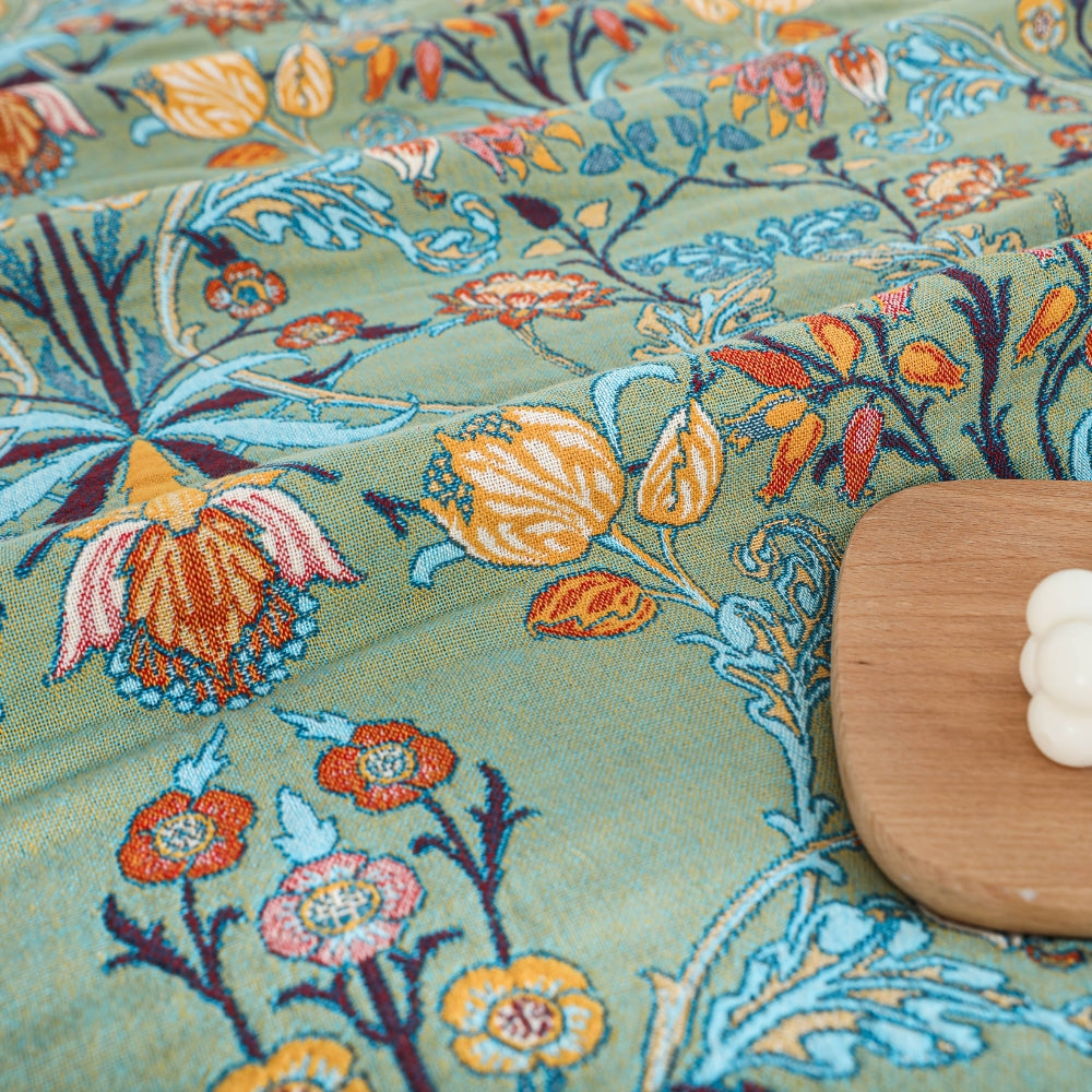 Couverture réversible en coton pur Wild Petal