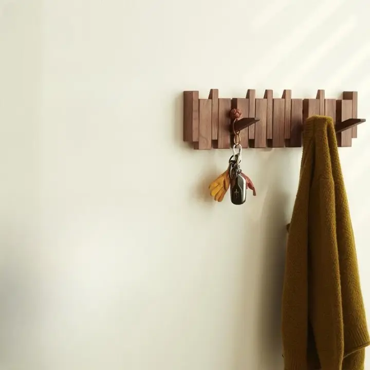 50% de réduction | Garderobe™ | 8 crochets pliables comme pièce de designer élégante et pratique pour l'entrée