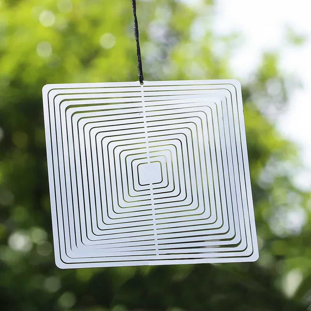 Moulin à Vent en Acier Inoxydable avec Design 3D