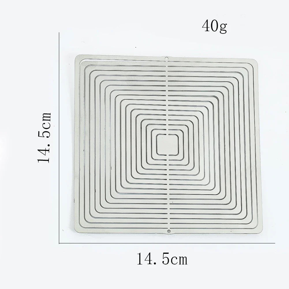 Moulin à Vent en Acier Inoxydable avec Design 3D