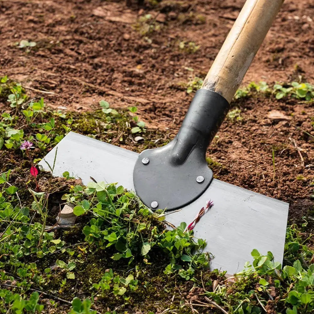 Houe de jardin | Lame en acier large | Pousser et tirer | WeedScrape