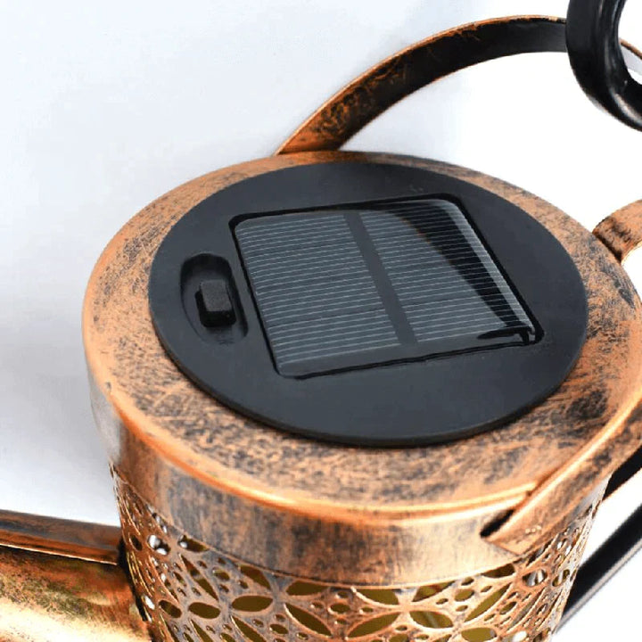 Lampe de jardin solaire | Design arrosoir | Effet doux de pluie lumineuse | GardenGlow
