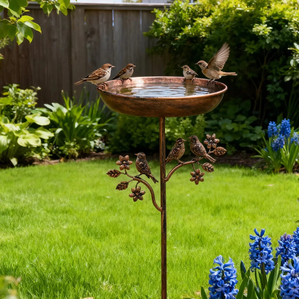 Abreuvoir pour oiseaux de jardin | Bol décoratif | Piquet stable | GardenShine