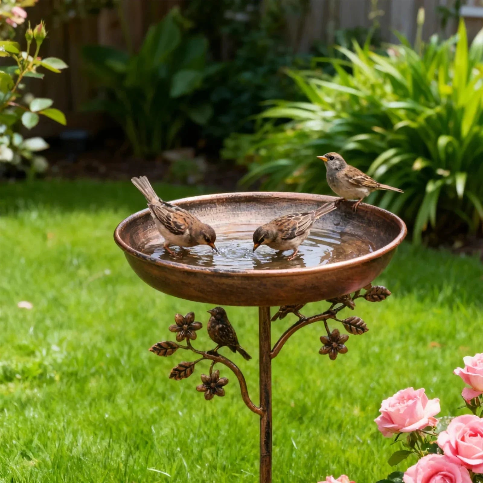 Abreuvoir pour oiseaux de jardin | Bol décoratif | Piquet stable | GardenShine