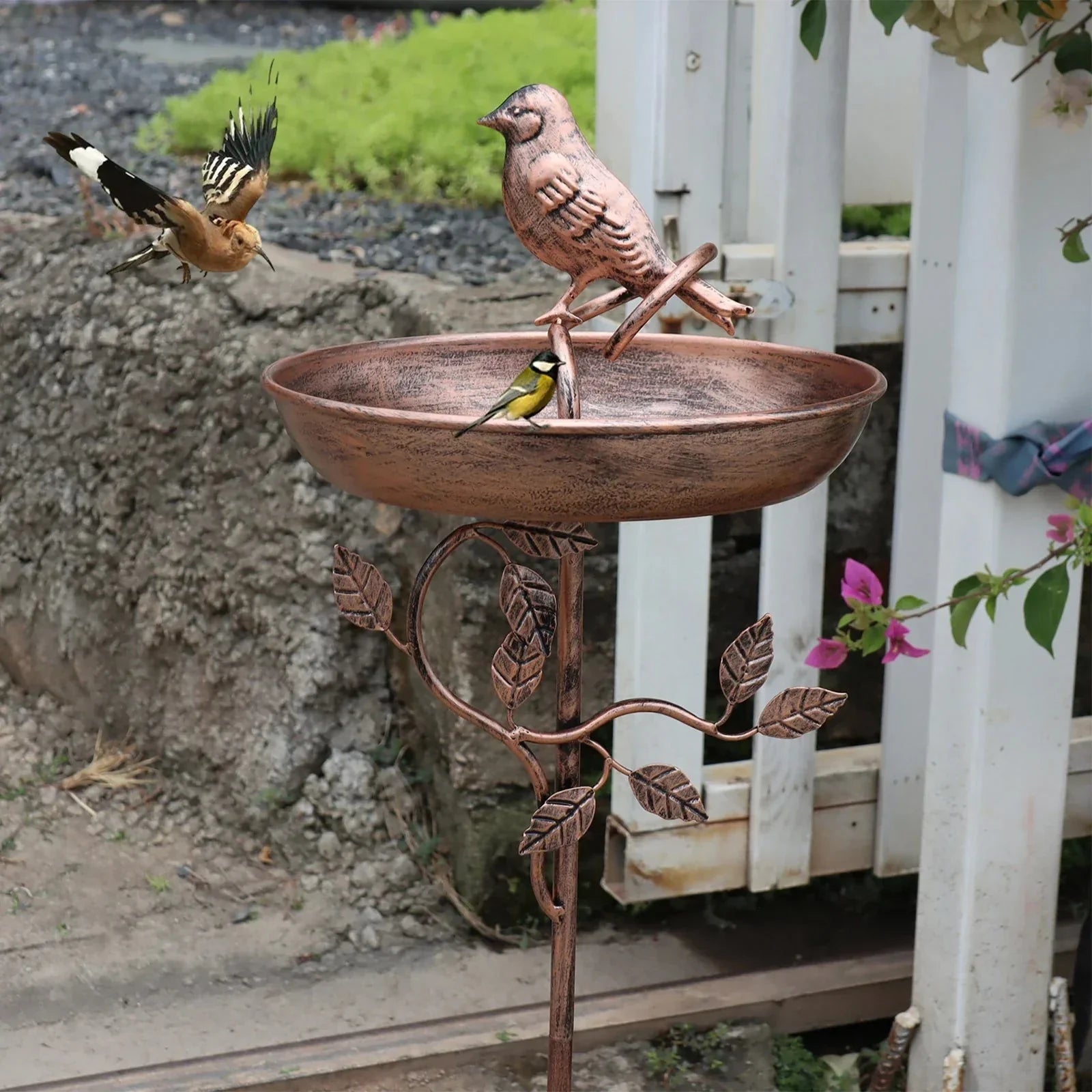 Abreuvoir pour oiseaux de jardin | Bol décoratif | Piquet stable | GardenShine