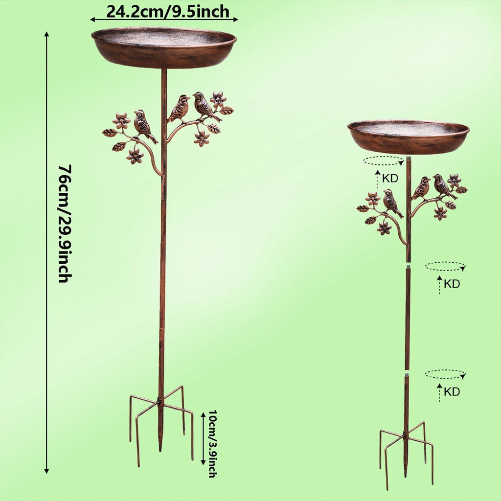Abreuvoir pour oiseaux de jardin | Bol décoratif | Piquet stable | GardenShine