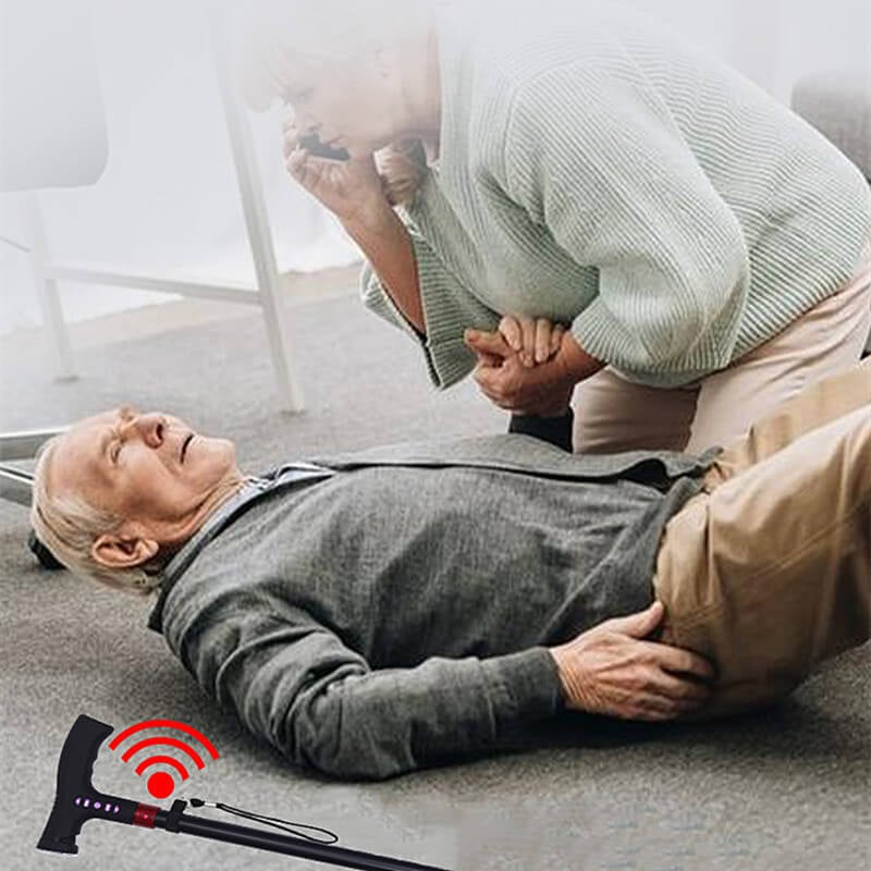 Canne de marche | Alerte de chute | Réglable en hauteur | SmartCane