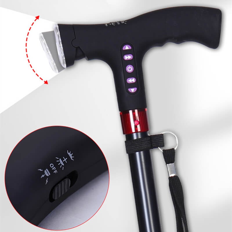 Canne de marche | Alerte de chute | Réglable en hauteur | SmartCane