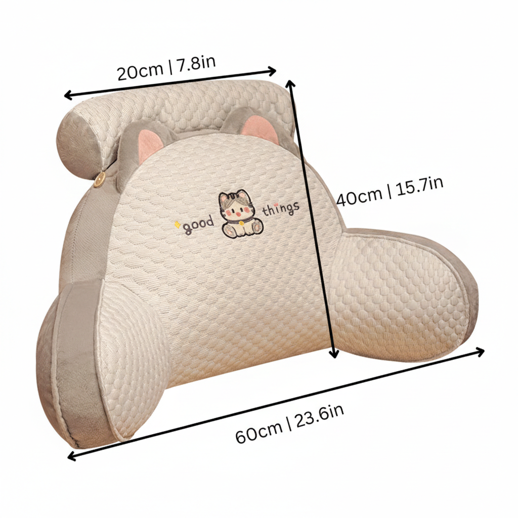Coussin de soutien lombaire confortable avec housse amovible et lavable