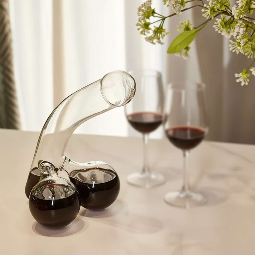 Skanto | Carafe en Verre Sans Plomb – Design Unique 600 ml