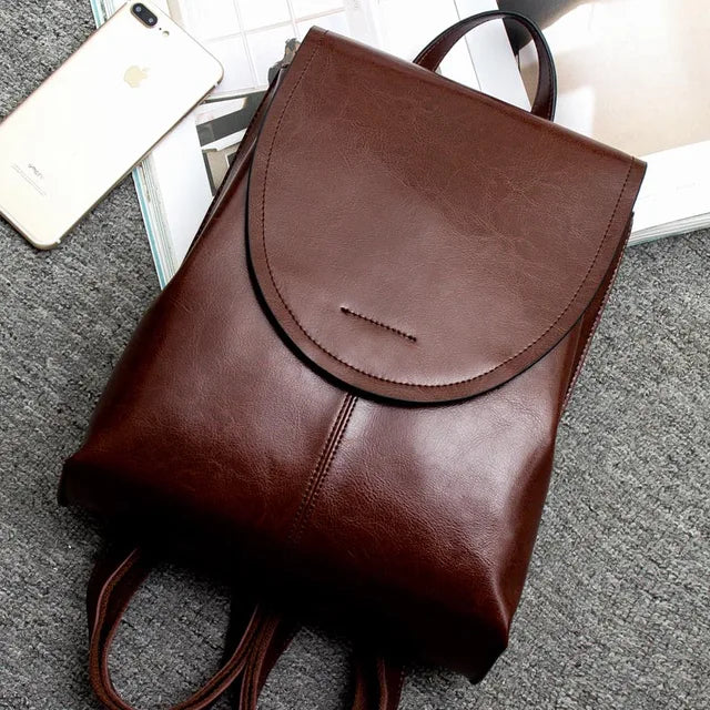 Sac à dos en cuir tendance pour femmes – Élégant, Polyvalent & Durable