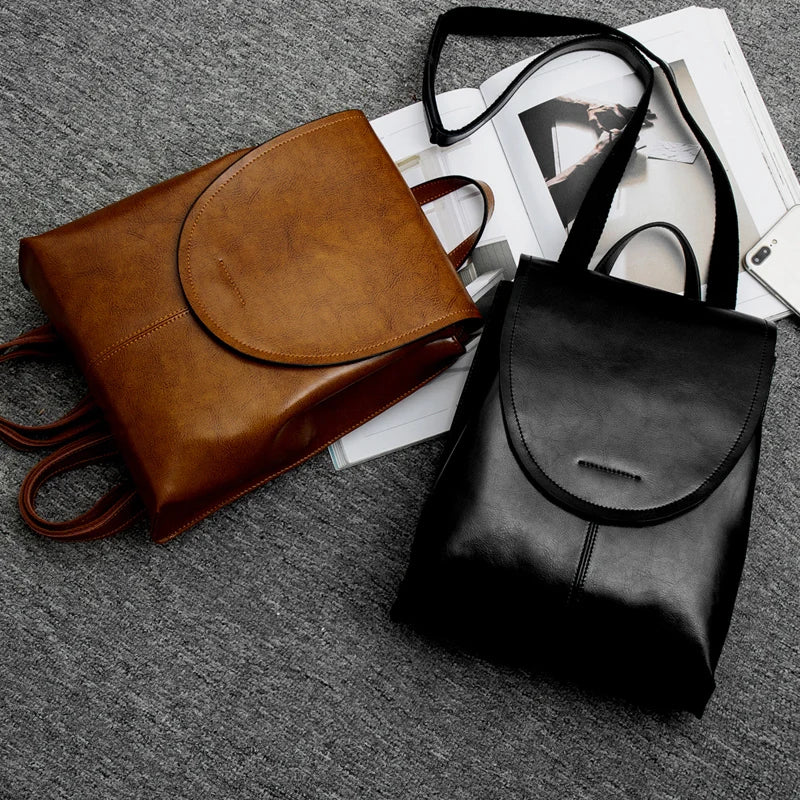 Sac à dos en cuir tendance pour femmes – Élégant, Polyvalent & Durable