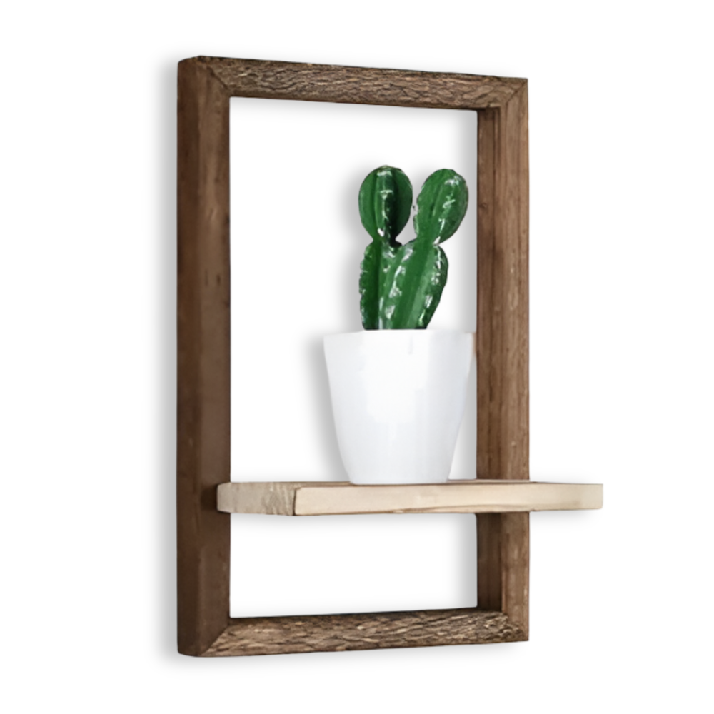 FormaLine Étagère – Étagère en Bois Géométrique Moderne au Design Flottant