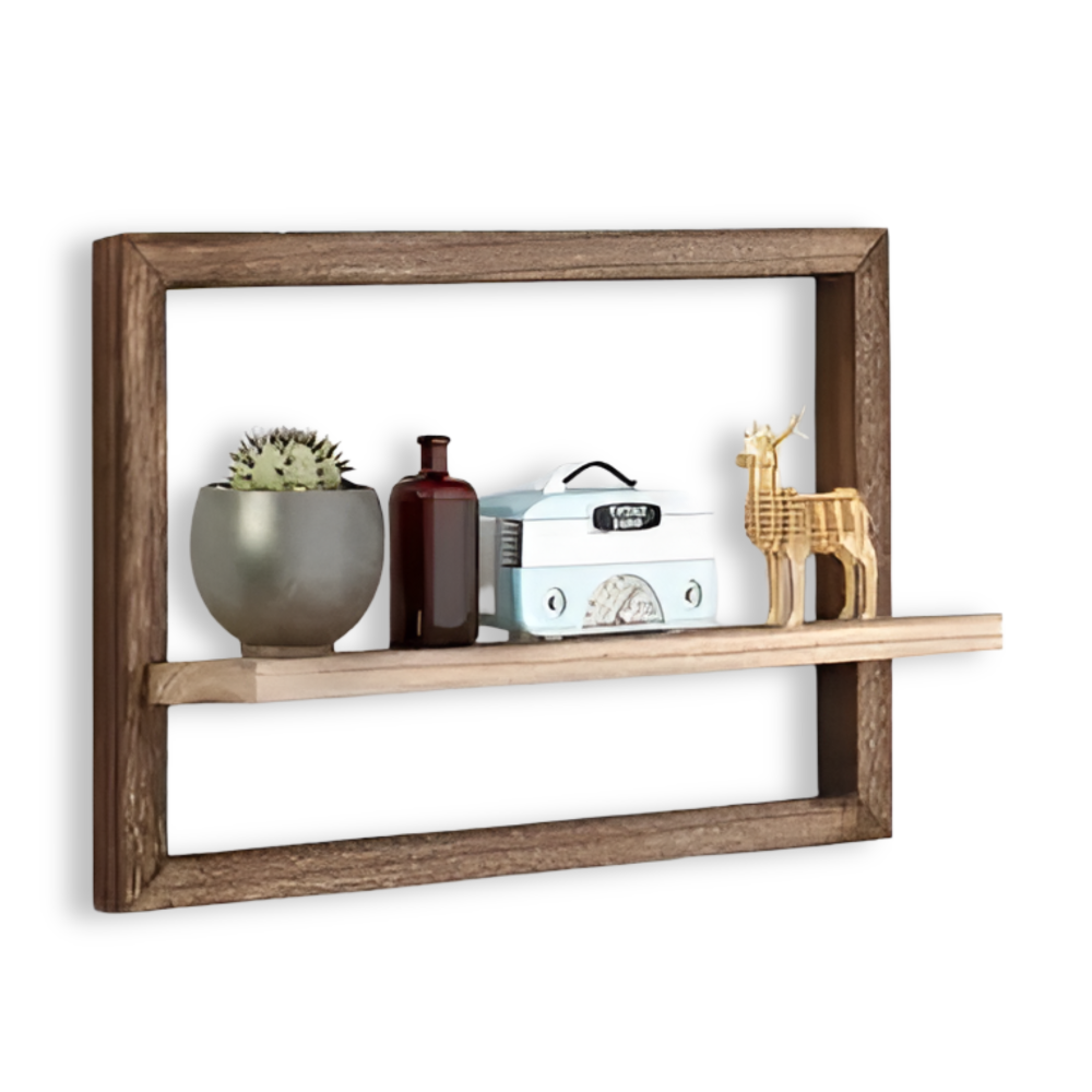 FormaLine Étagère – Étagère en Bois Géométrique Moderne au Design Flottant