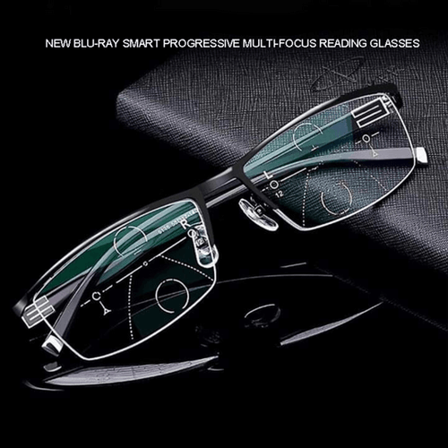 Lunettes de vue progressives Optivista Intelligentes | Ajustement automatique du champ de vision & filtre bleu