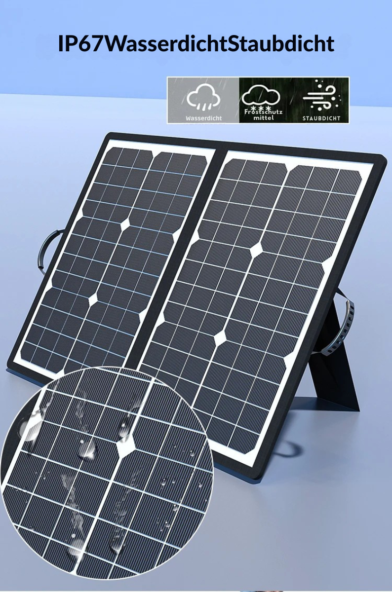 SolaraX 1000W Kit de Panneau Solaire Pliable | Ensemble Complet avec MPPT & USB/Type-C | Pour Camping, Voiture, Bateau & Caravane