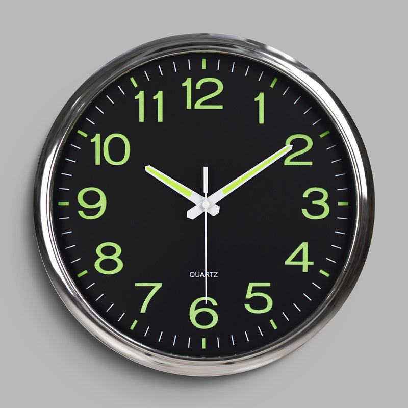 Kansas – Horloge Murale Silencieuse avec Éclairage Nocturne Ø30 cm
