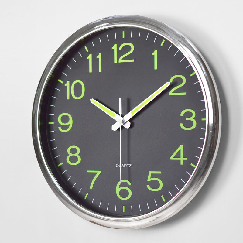 Kansas – Horloge Murale Silencieuse avec Éclairage Nocturne Ø30 cm