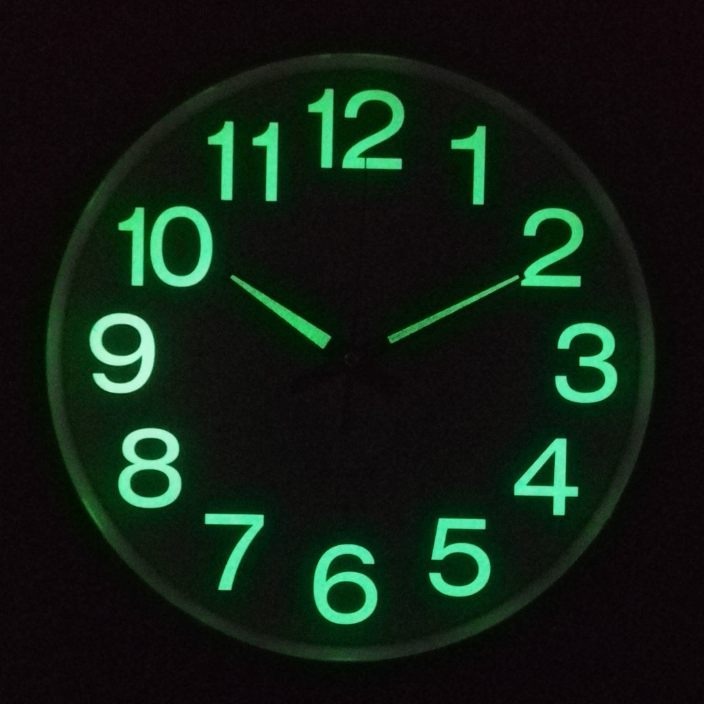 Kansas – Horloge Murale Silencieuse avec Éclairage Nocturne Ø30 cm