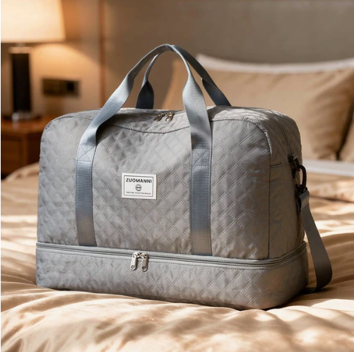 Sac de voyage matelassé avec compartiment à chaussures | Résistant à l'eau et organisé | Pliable | Travique