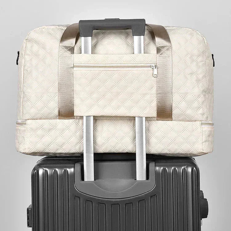 Sac de voyage matelassé avec compartiment à chaussures | Résistant à l'eau et organisé | Pliable | Travique