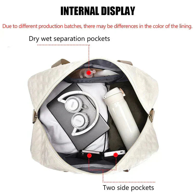 Sac de voyage matelassé avec compartiment à chaussures | Résistant à l'eau et organisé | Pliable | Travique
