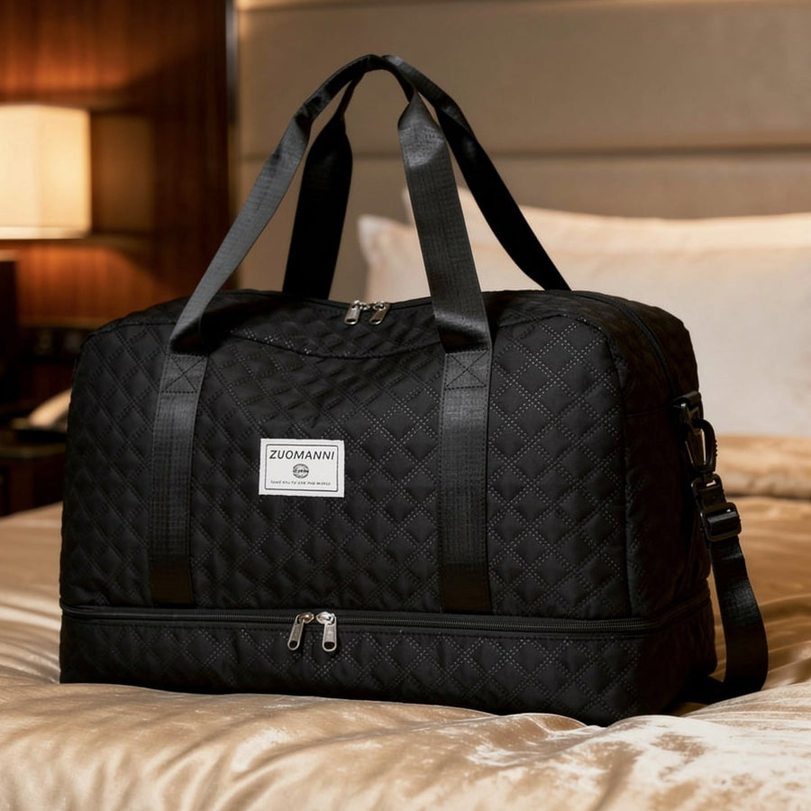 Sac de voyage matelassé avec compartiment à chaussures | Résistant à l'eau et organisé | Pliable | Travique
