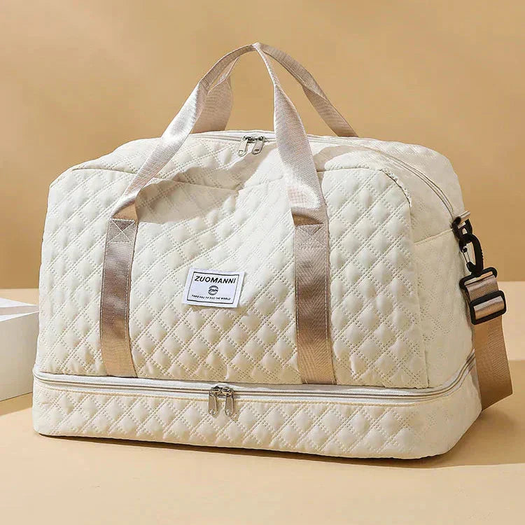 Sac de voyage matelassé avec compartiment à chaussures | Résistant à l'eau et organisé | Pliable | Travique