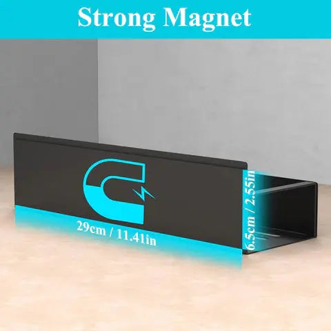 Étagère à épices | 4 pièces, Magnétique – Revêtement en poudre | Pas de perçage nécessaire | KitchenDock