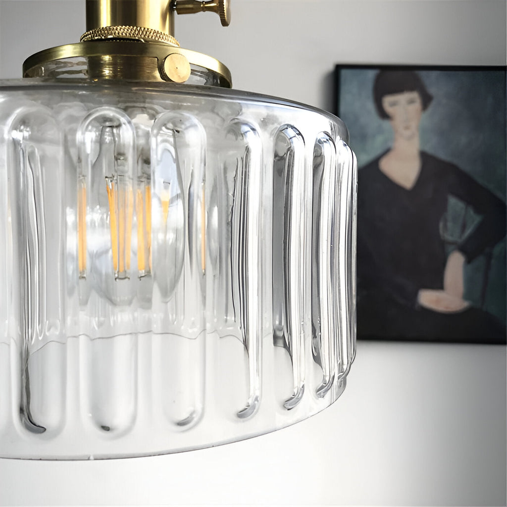 Verluna – Lampe Pendante Vintage en Verre Cylindrique Vert