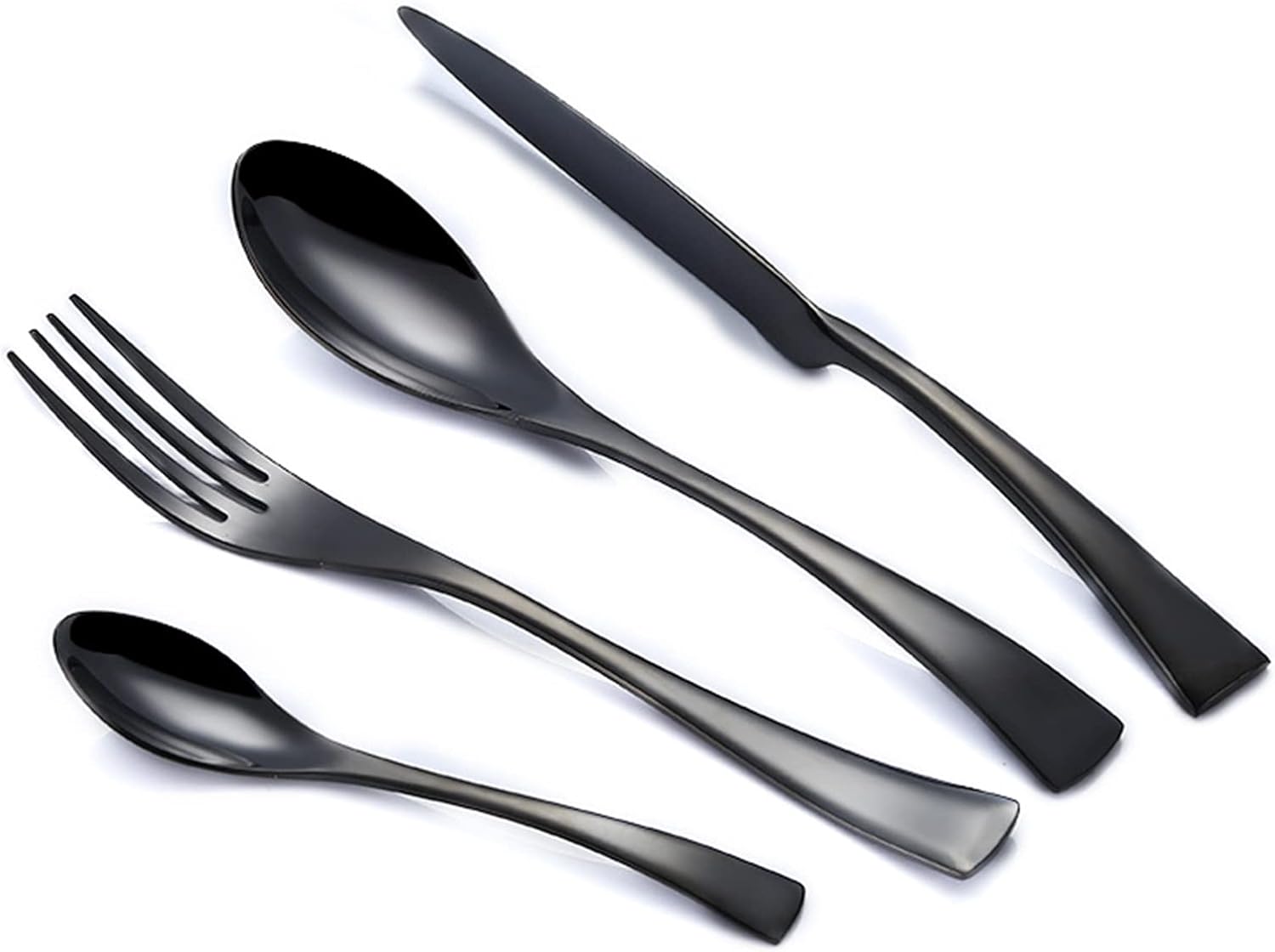 Set de couverts GlamourWare en acier inoxydable - Set de 5/20 pièces en porcelaine