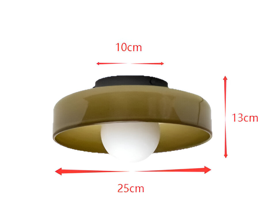 OrangeBeam Nordic Plafonnier - Plafonniers en Verre Mi-Haut