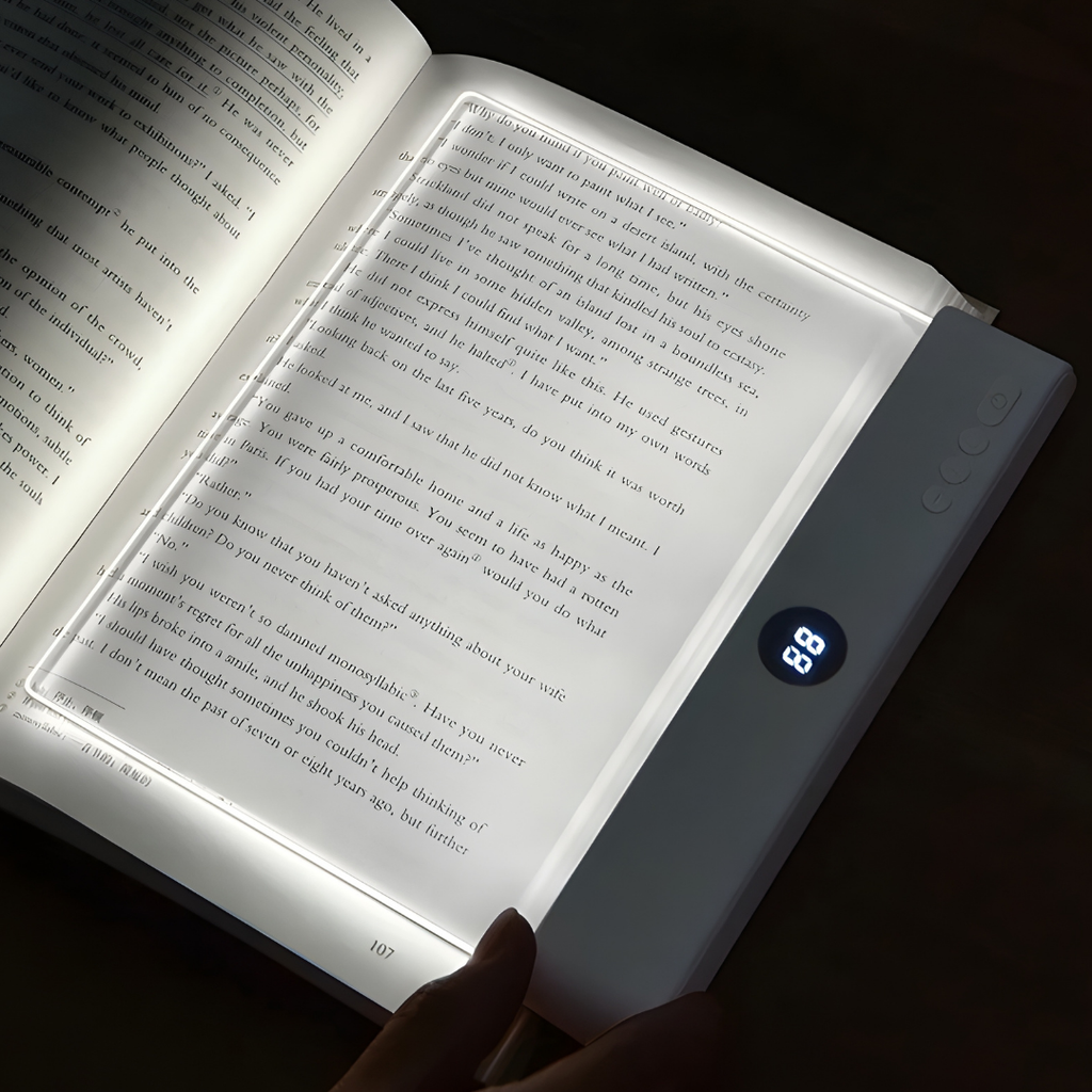 NIGHTBRIGHT - Lampe de Lecture LED GlowEase avec Bras Flexible pour Lit