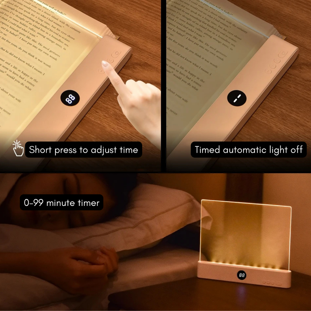 NIGHTBRIGHT - Lampe de Lecture LED GlowEase avec Bras Flexible pour Lit