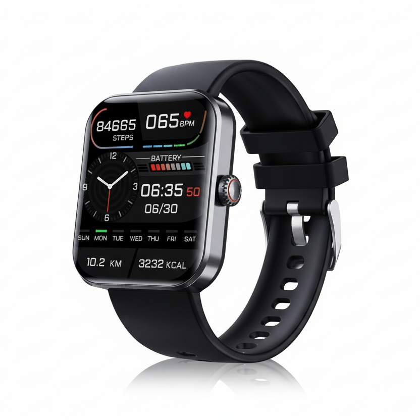 GLUCOFIT - Montre de santé intelligente conçue pour le suivi non invasif de la glycémie et la surveillance du bien-être quotidien