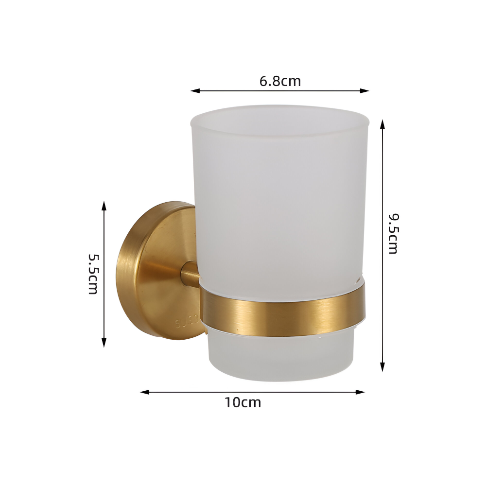 Barre de serviette en or brossé - Barre de serviette murale en acier inoxydable