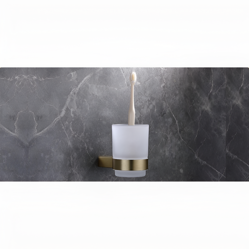 Barre de serviette en or brossé - Barre de serviette murale en acier inoxydable