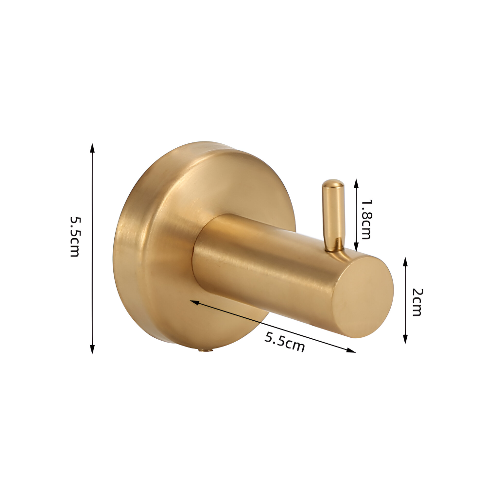 Barre de serviette en or brossé - Barre de serviette murale en acier inoxydable