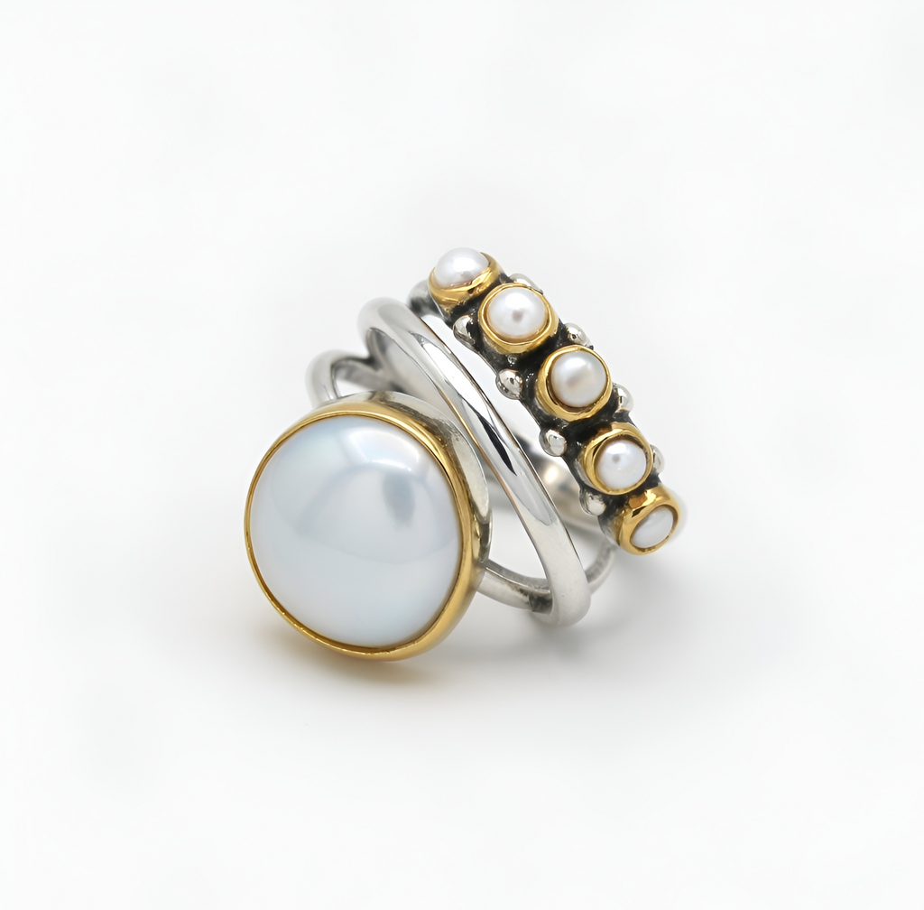 Bella - Bague perle et zircone