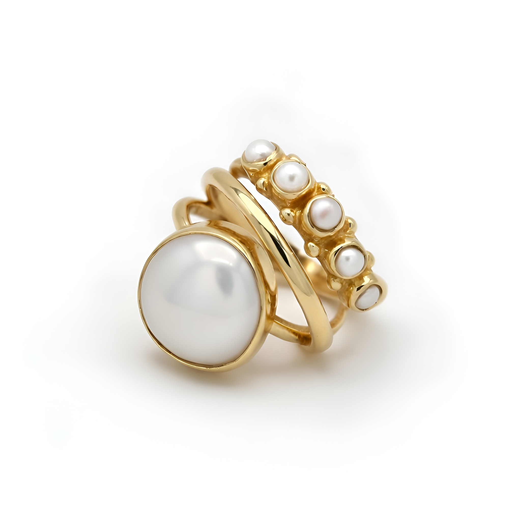 Bella - Bague perle et zircone