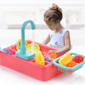 Mini Chef Évier Set de Jeu – Avec Robinet Fonctionnel et Légumes en Jouet