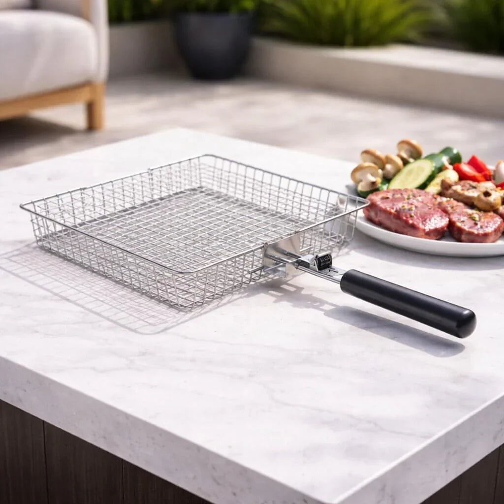 Panier de Grill | Acier Inoxydable | Répartition Uniforme de la Chaleur | BBQWend