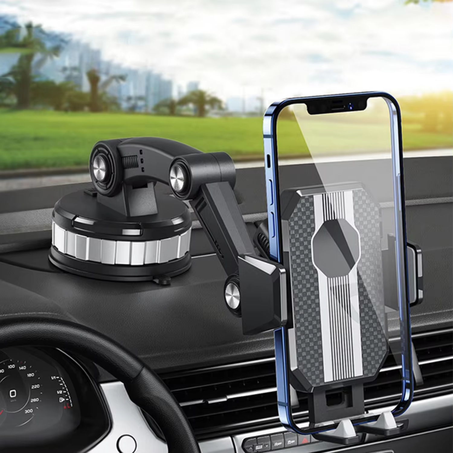 AUTOGRIP - Support de téléphone universel pour voiture avec rotation réglable à 360°