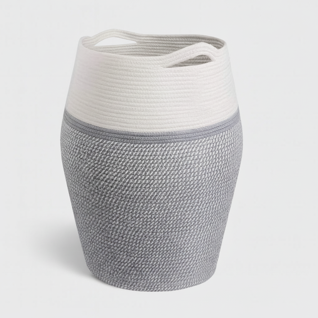 Grand panier tressé pour le linge - WeaveNest